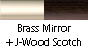 J-Wood Scotch & Brass Mirror