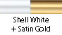 Shell White & Satin Gold