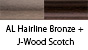 AL Hairline Bronze & J-Wood Scotch