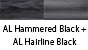 AL Hammered Black & AL Hairline Black