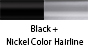 Black & Nickel Color Hairline
