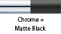 Chrome & Matte Black