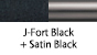 J-Fort Black & Satin Black