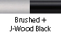 J-Wood Black & Brushed
