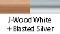 J-Wood White & Blasted Silver