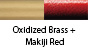 Oxidized Brass & Makiji Red