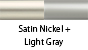 Satin Nickel & Light Gray