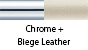 Chrome & Beige Leather