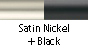 Satin Nickel & Black