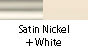Satin Nickel & White